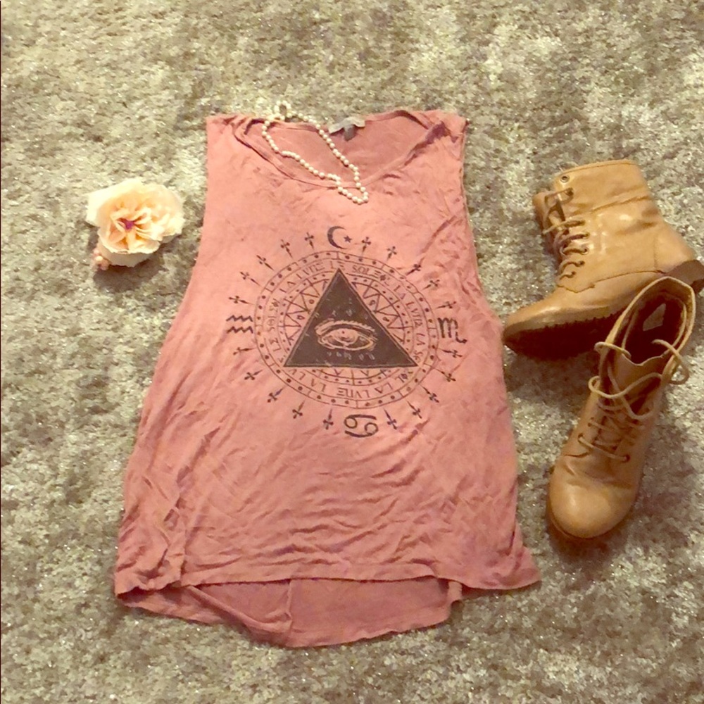 Soft dusty rose tank